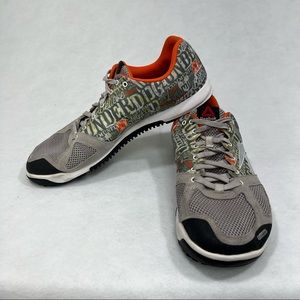 Reebok Crossfit The Fire Inside Graphic Sneakers Green Orange Mens Size 12